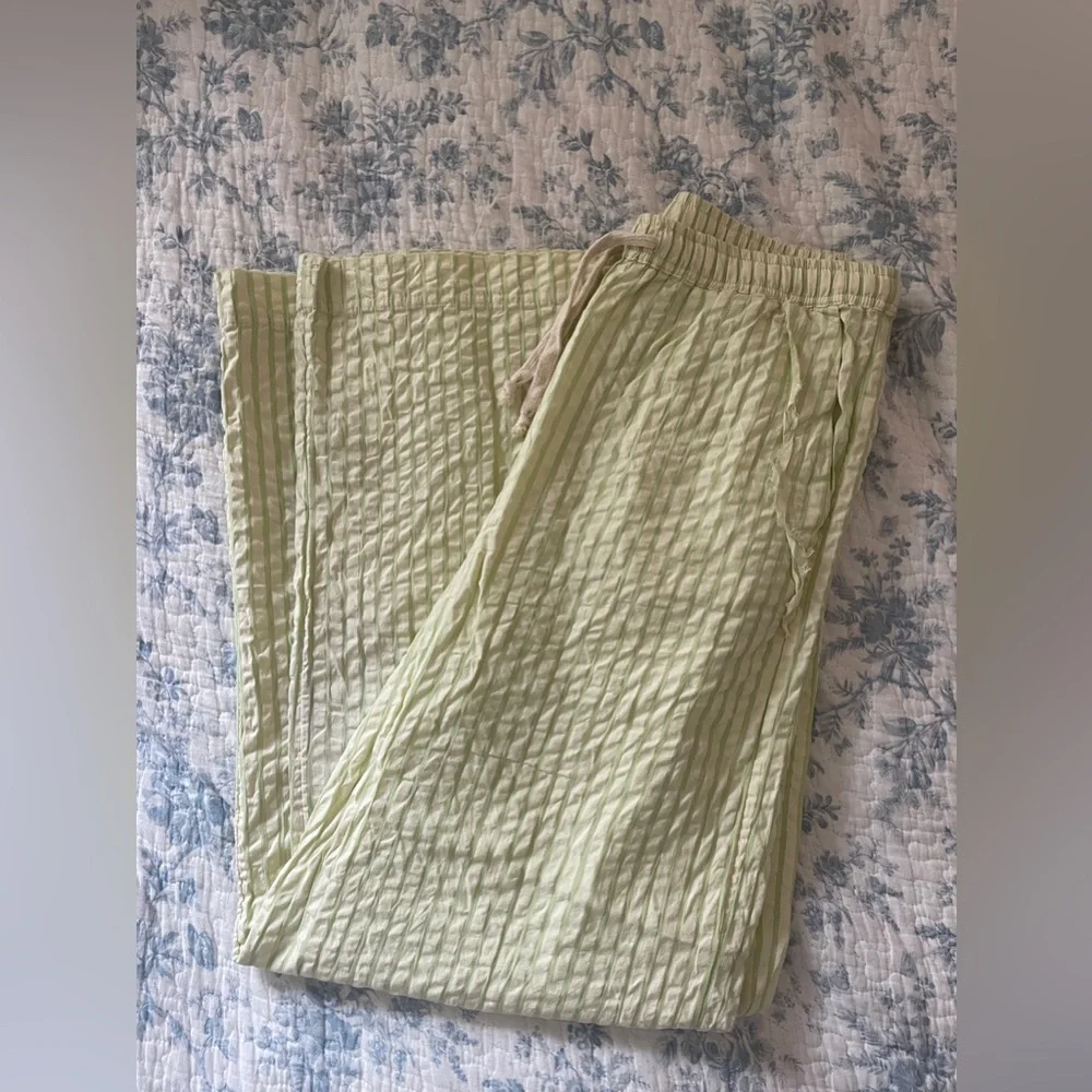 Urban Outfitters Light Green & Butter Yellow Matching Set